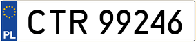 Trailer License Plate